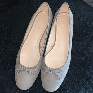 Zara faux suede flats